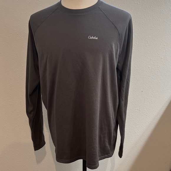Cabela's Men's Charcoal Long Sleeve Tee - Picture 1 of 5